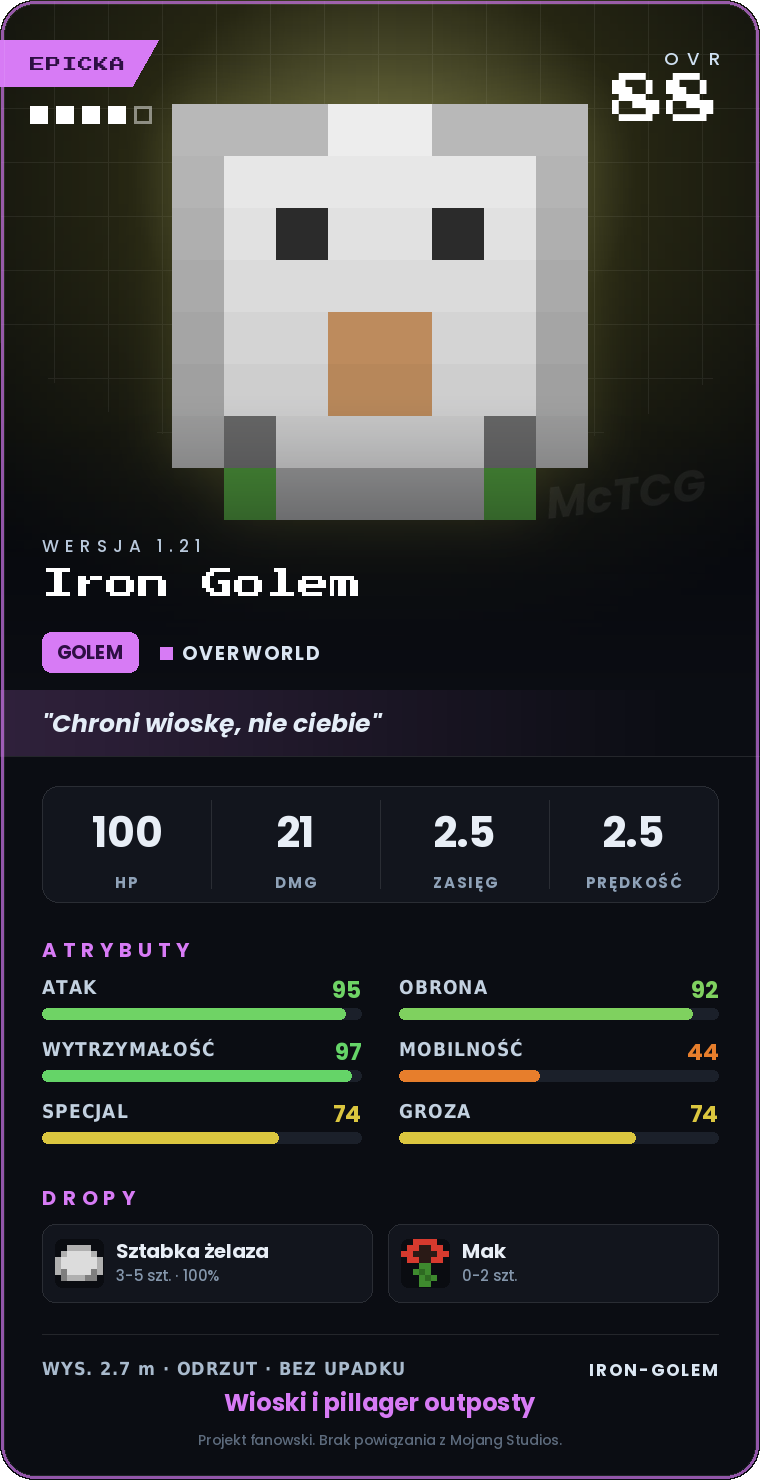 Karta Iron Golem