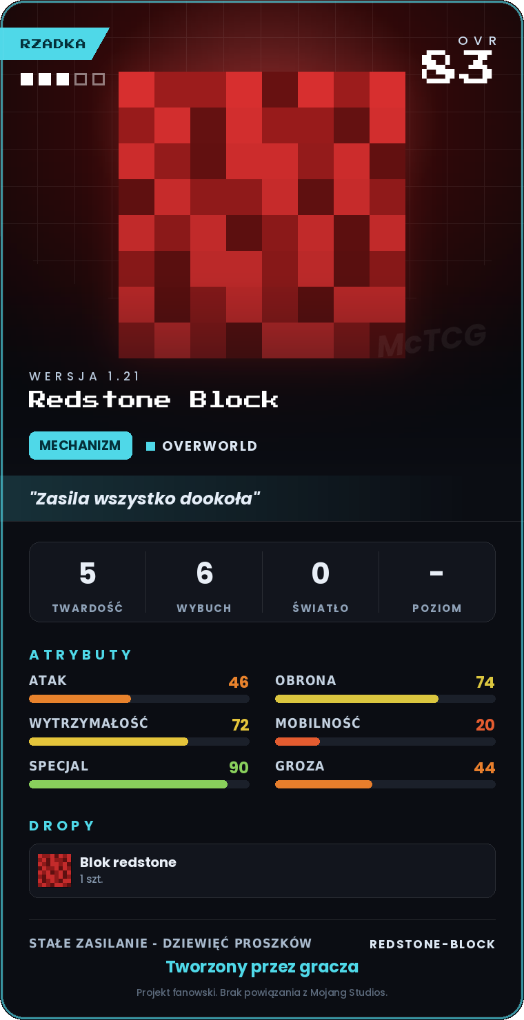 Karta Redstone Block